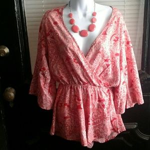 Elan Paisley Romper M